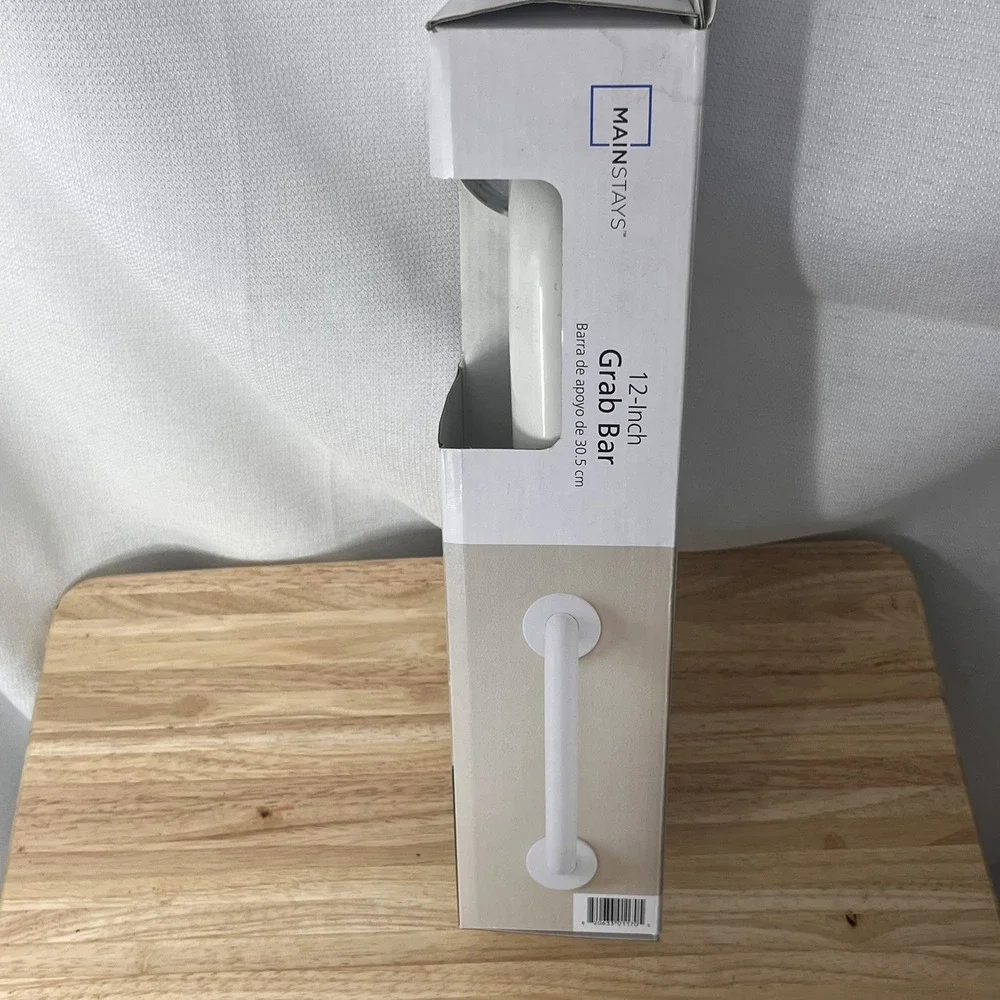 NEW Mainstays 12 inch Grab Bar with 1-1/4